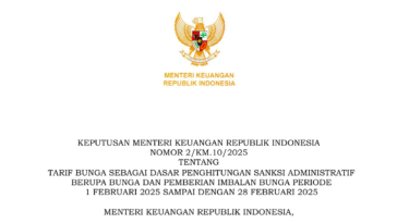 Tarif Bunga Sanksi Administratif