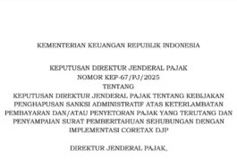 DJP Hapus Sanksi Keterlambatan dan Pelaporan Pajak