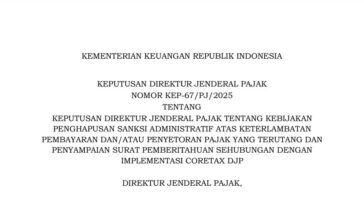 DJP Hapus Sanksi Keterlambatan dan Pelaporan Pajak