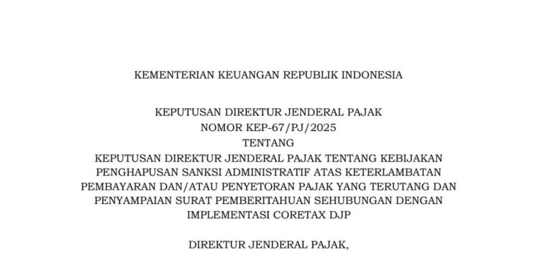 DJP Hapus Sanksi Keterlambatan dan Pelaporan Pajak