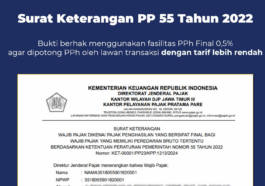 Surat Keterangan PPh Final
