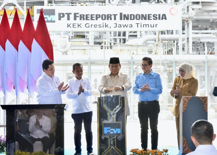 Prabowo Smelter Terbesar di Dunia Milik Freeport Indonesia