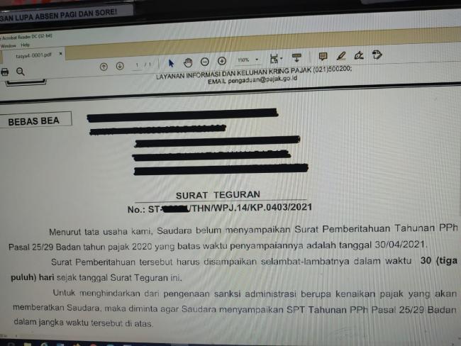 Surat Teguran DJP