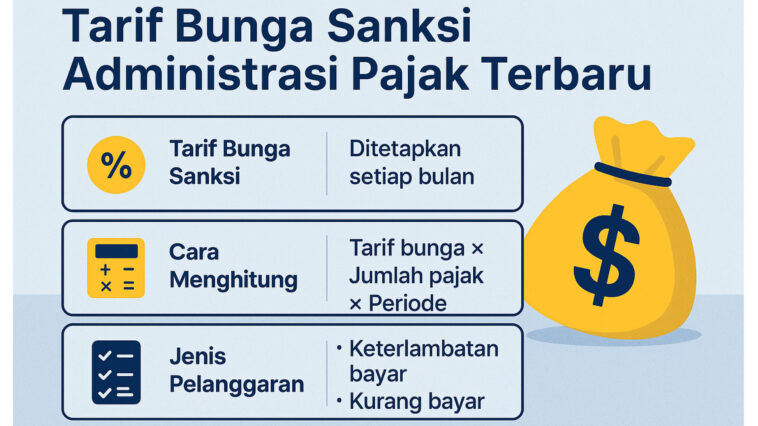 Tarif Bunga Sanksi Administrasi Pajak