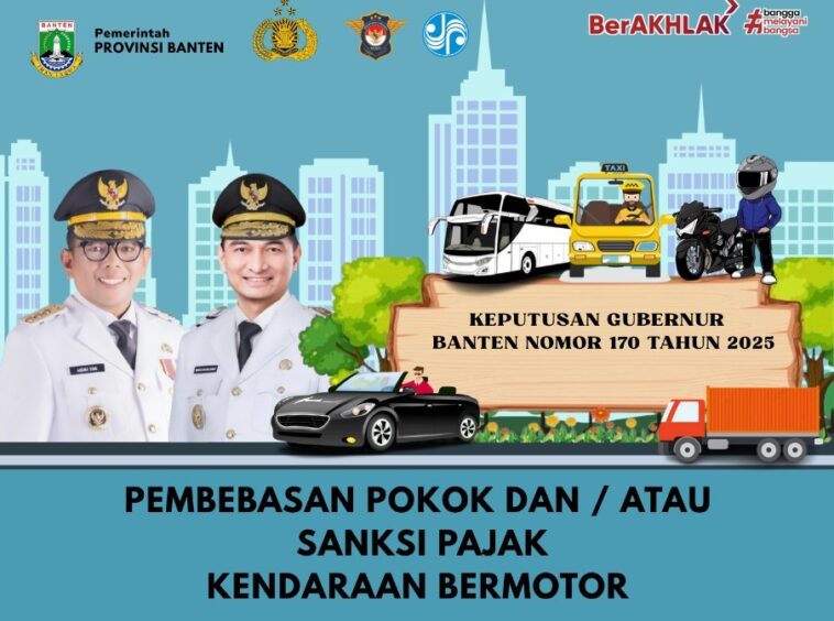 Banten Mulai Pemutihan Pajak Kendaraan, Berlaku hingga 30 Juni 2025! - PAJAK .COM