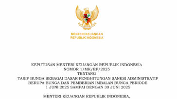 Tarif Bunga Sanksi Administratif Pajak