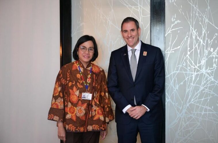 Sri Mulyani Bertemu Menkeu Australia