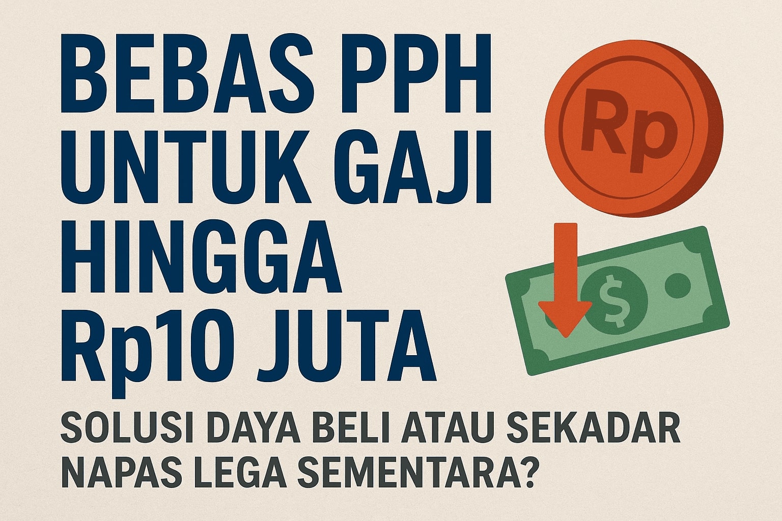 Pembebasan PPh 21 untuk Gaji hingga 10 Juta Rupiah