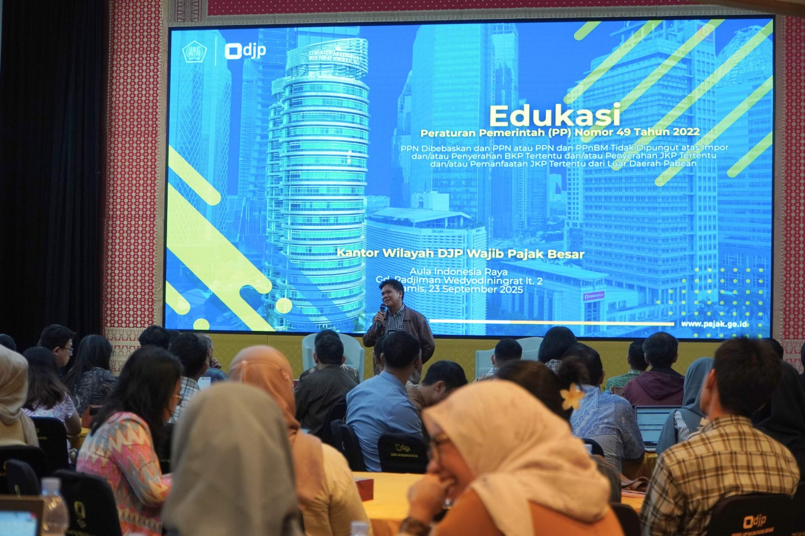 Mitigasi Sanksi Pajak, Kanwil LTO Edukasi 53 Perusahaan Sektor Keuangan Pahami PP 49/2022