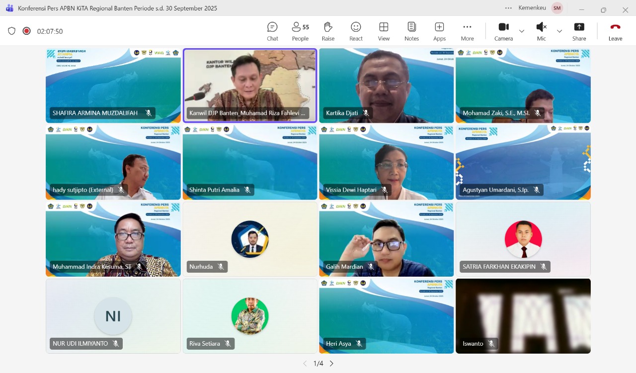 Penerimaan Pajak Kanwil DJP Banten Capai 59,18 Persen dari Target per 30 September